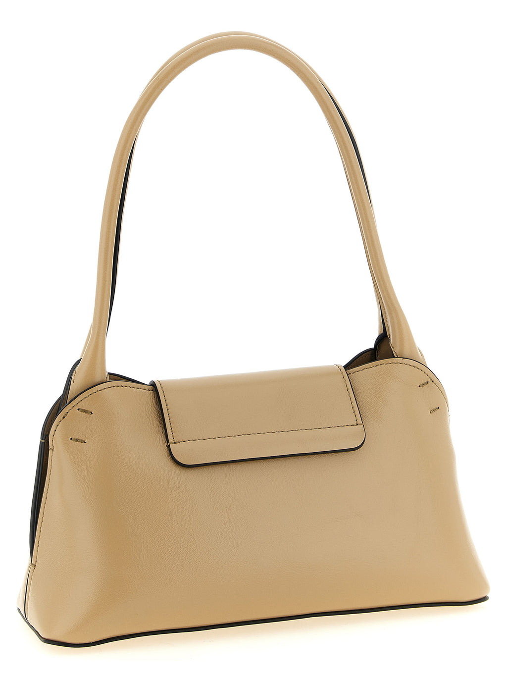 Versace Beige Calfskin Shoulder Bag
