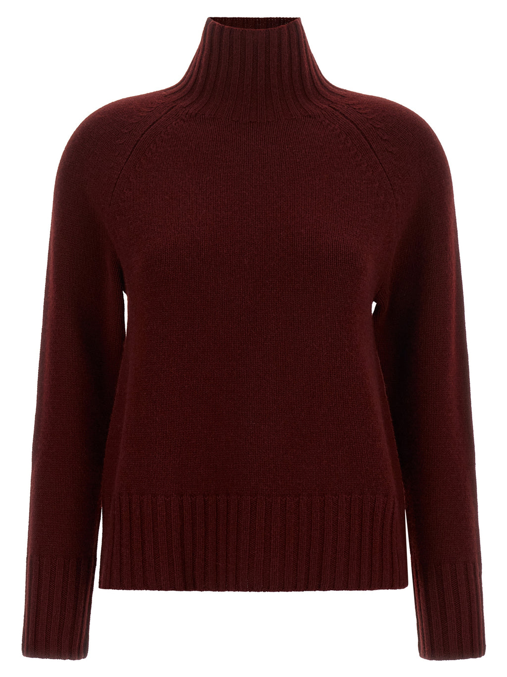 'S Max Mara Bordeaux Wool Cardigan