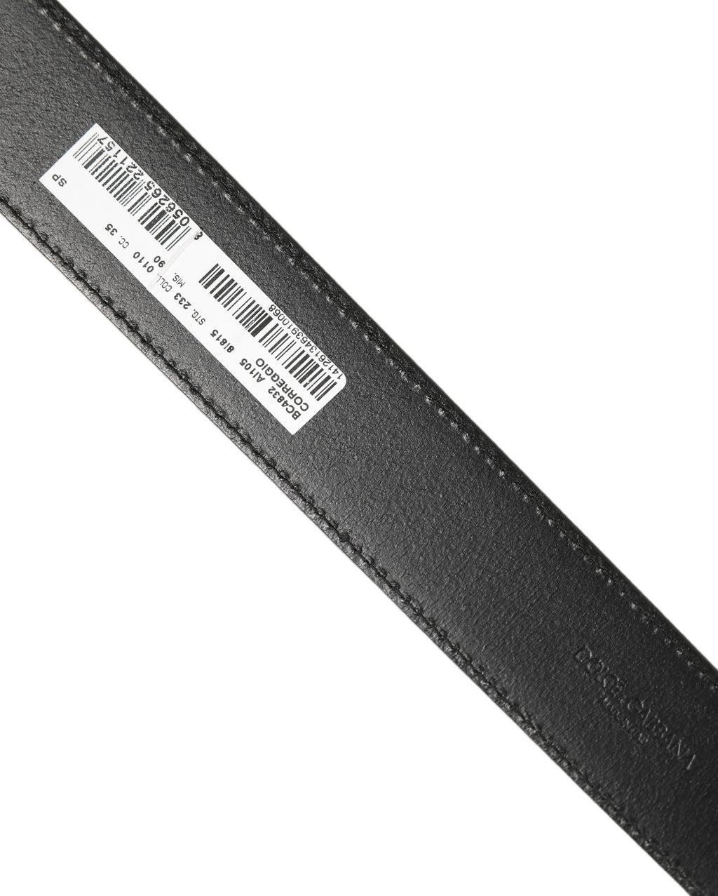 Dolce & Gabbana Gürtel aus schwarzem Leder mit goldfarbener Logokelnschnalle