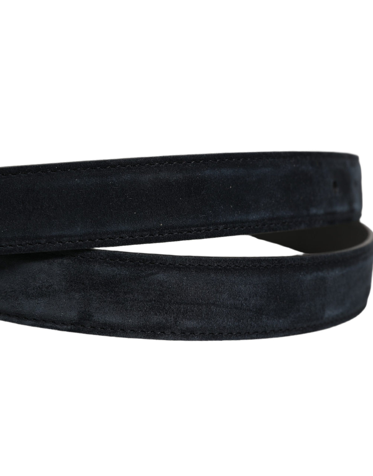 Dolce & Gabbana Herren Gürtel aus schwarzem Leder mit goldfarbener Metallschnalle