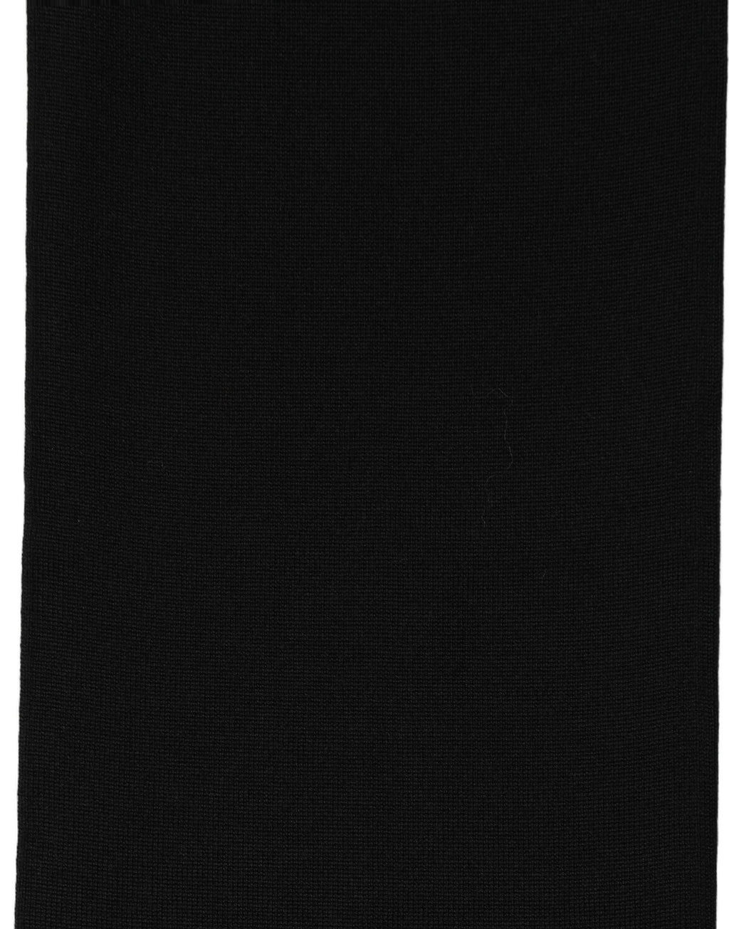 Dolce & Gabbana Schwarzer Schal aus Wolle mit gestricktem Hals Foulard
