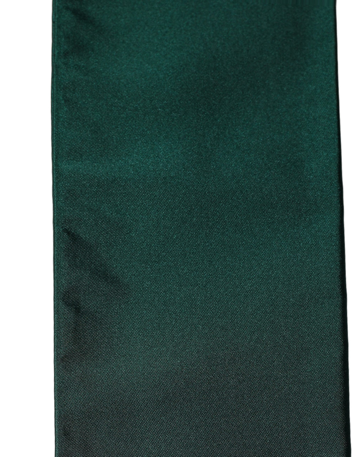 Dolce & Gabbana Herren grüner Satin Seide Fransen-Spitzenstola