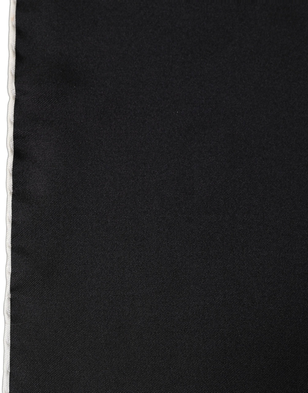 Dolce & Gabbana Herren schwarzes Seidentaschentuch Foulard Halstuch