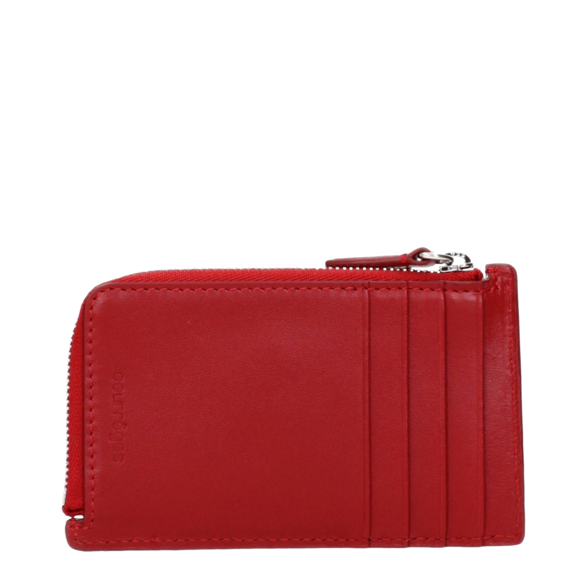 Courrèges Red Leather Wallet