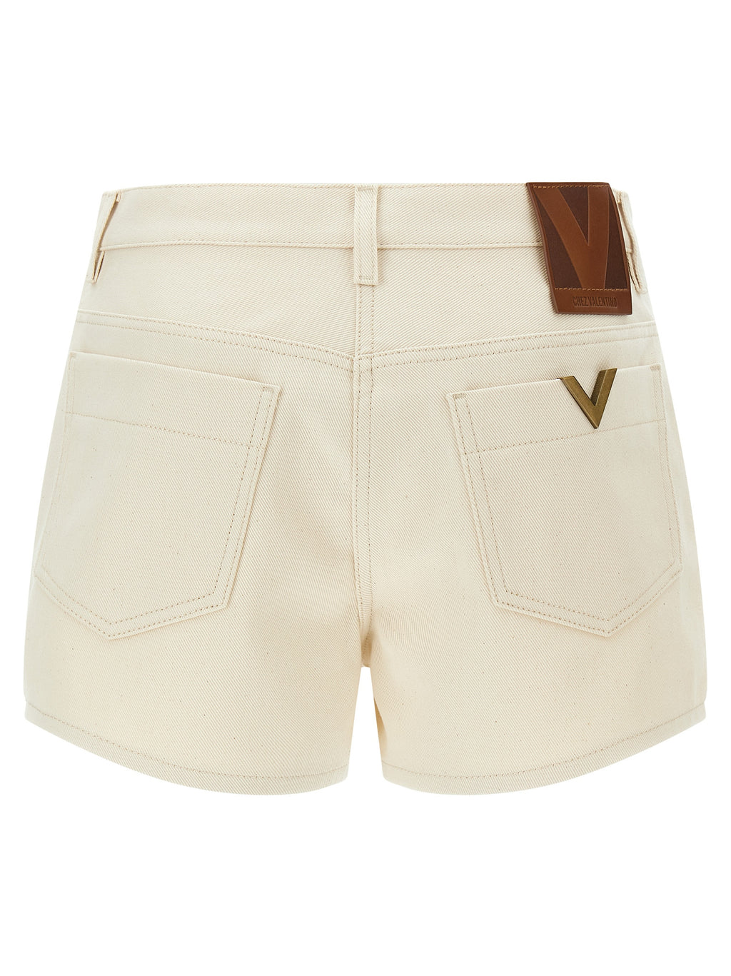Valentino Garavani Beige Cotton Bermuda Shorts