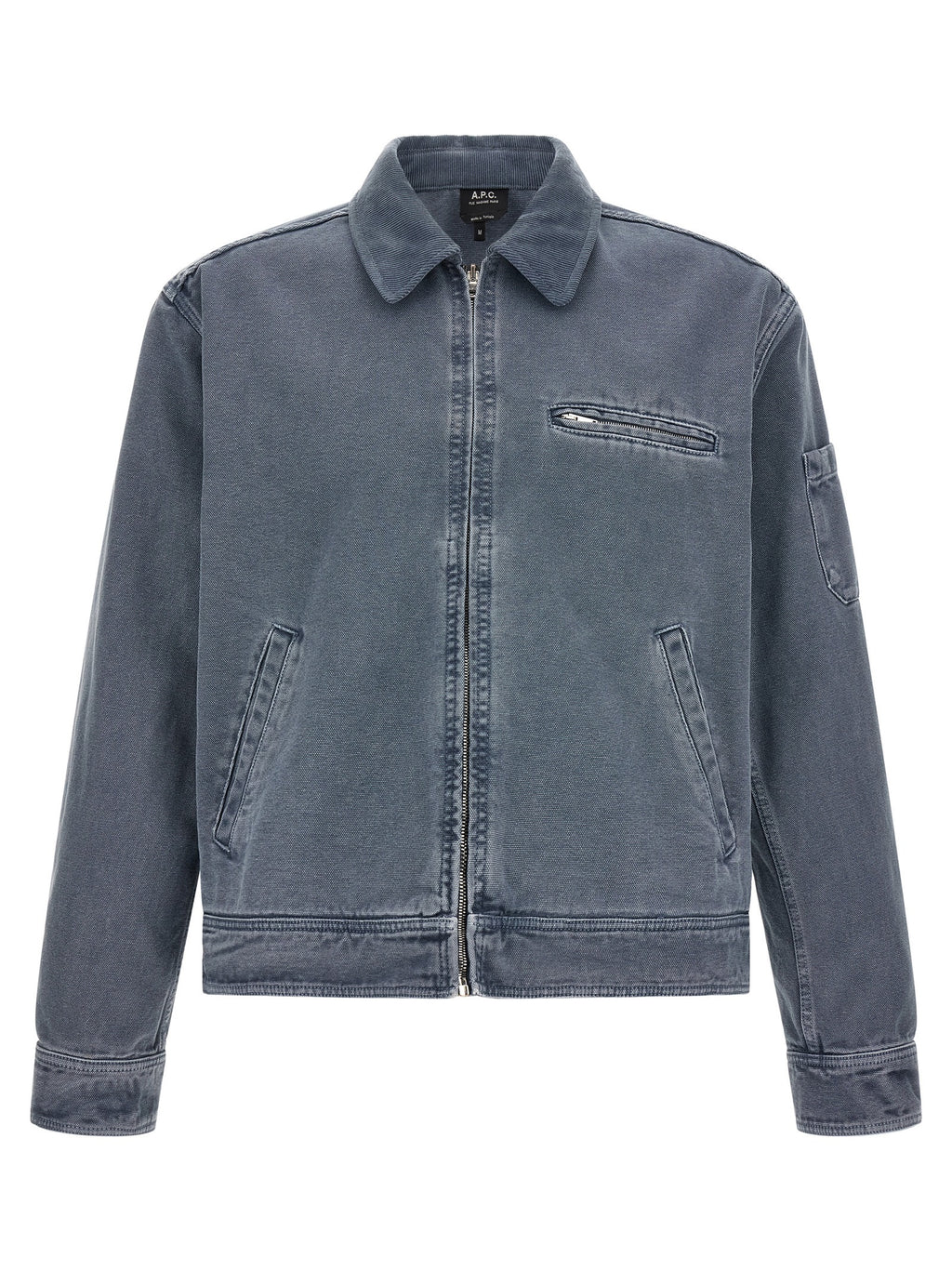 A.P.C. Gray Cotton Denim Jacket