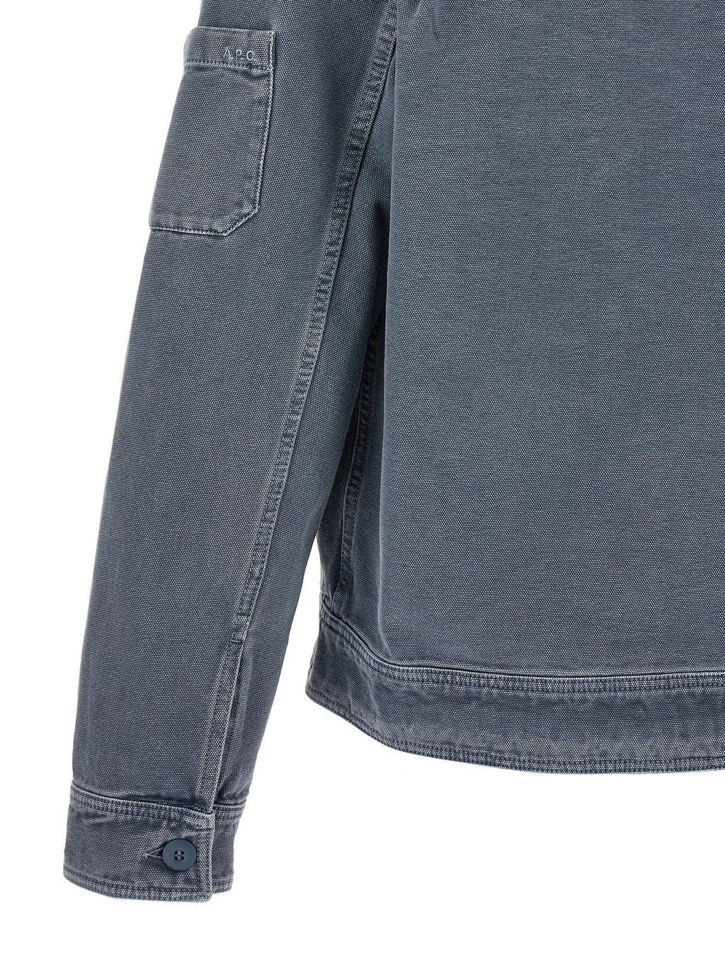 A.P.C. Gray Cotton Denim Jacket