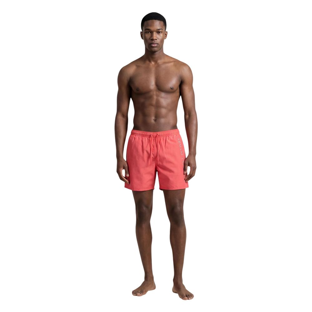 Armani Exchange Orange Polyester Swim Shorts