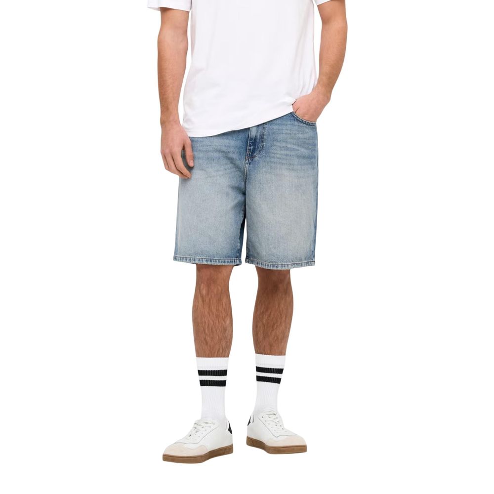 Only & Sons Light Blue Organic Cotton Bermuda Shorts