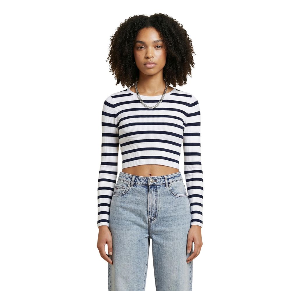 Only Blue Viscose Sweatshirt