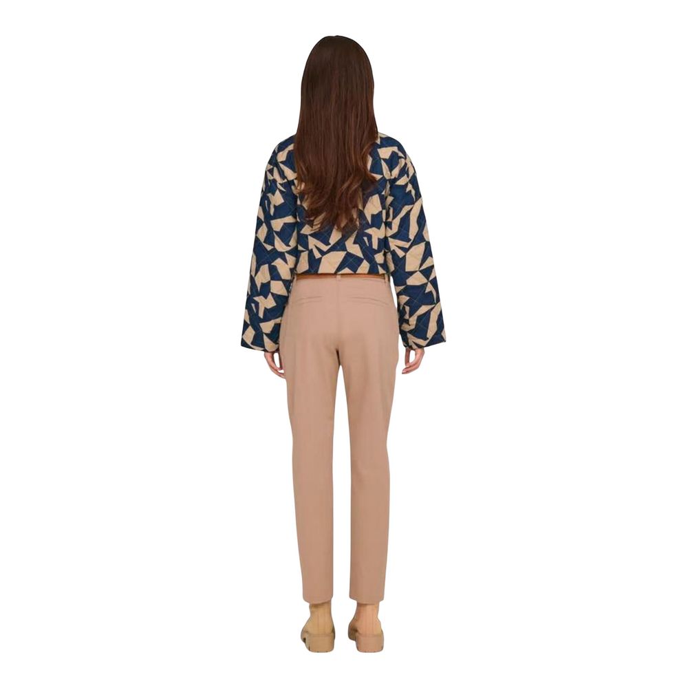 Jacqueline De Yong Beige Cotton Chino Pants