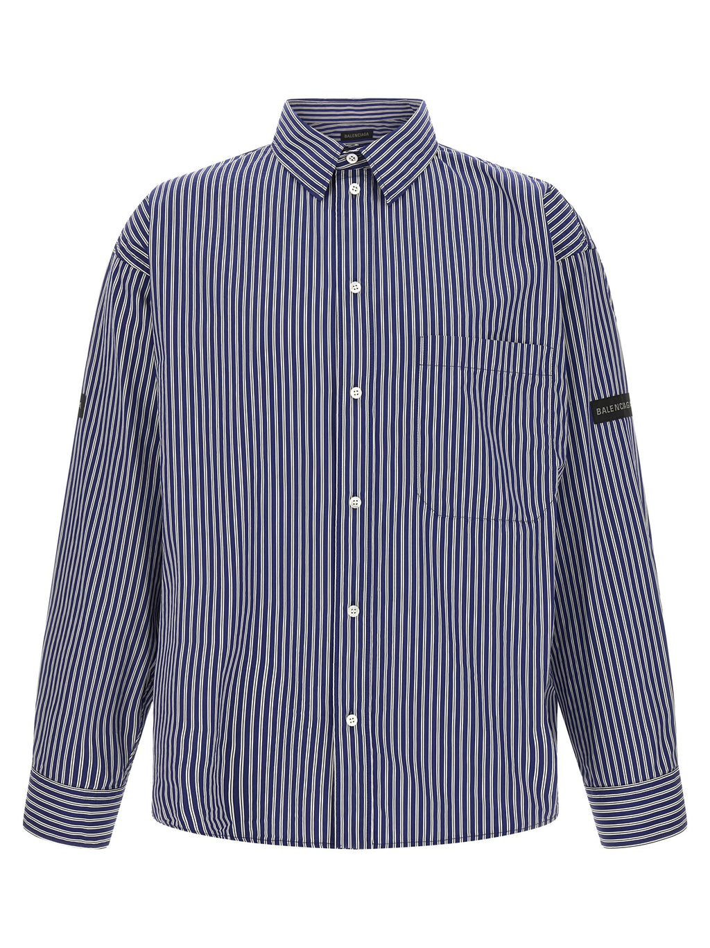 Balenciaga Blue Cotton Blouse