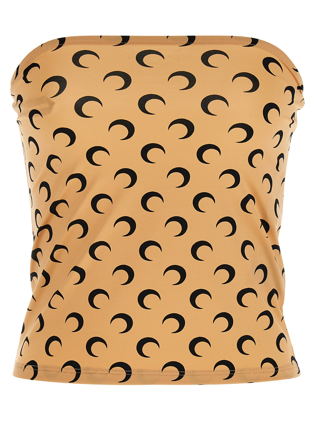 Marine Serre Beige Polyamide T-Shirt