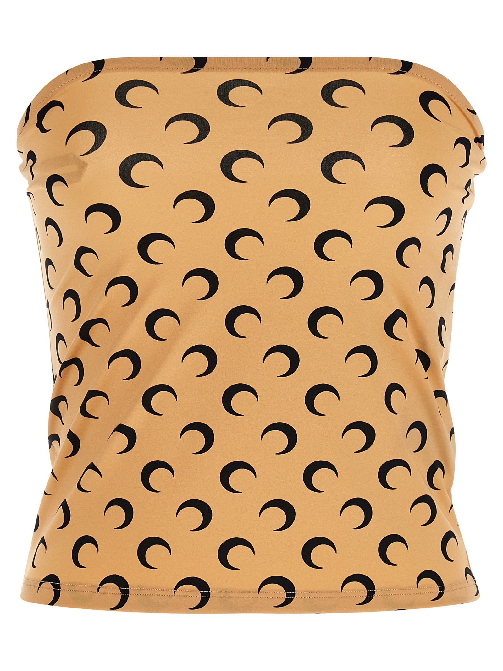 Marine Serre Beige Polyamide T-Shirt