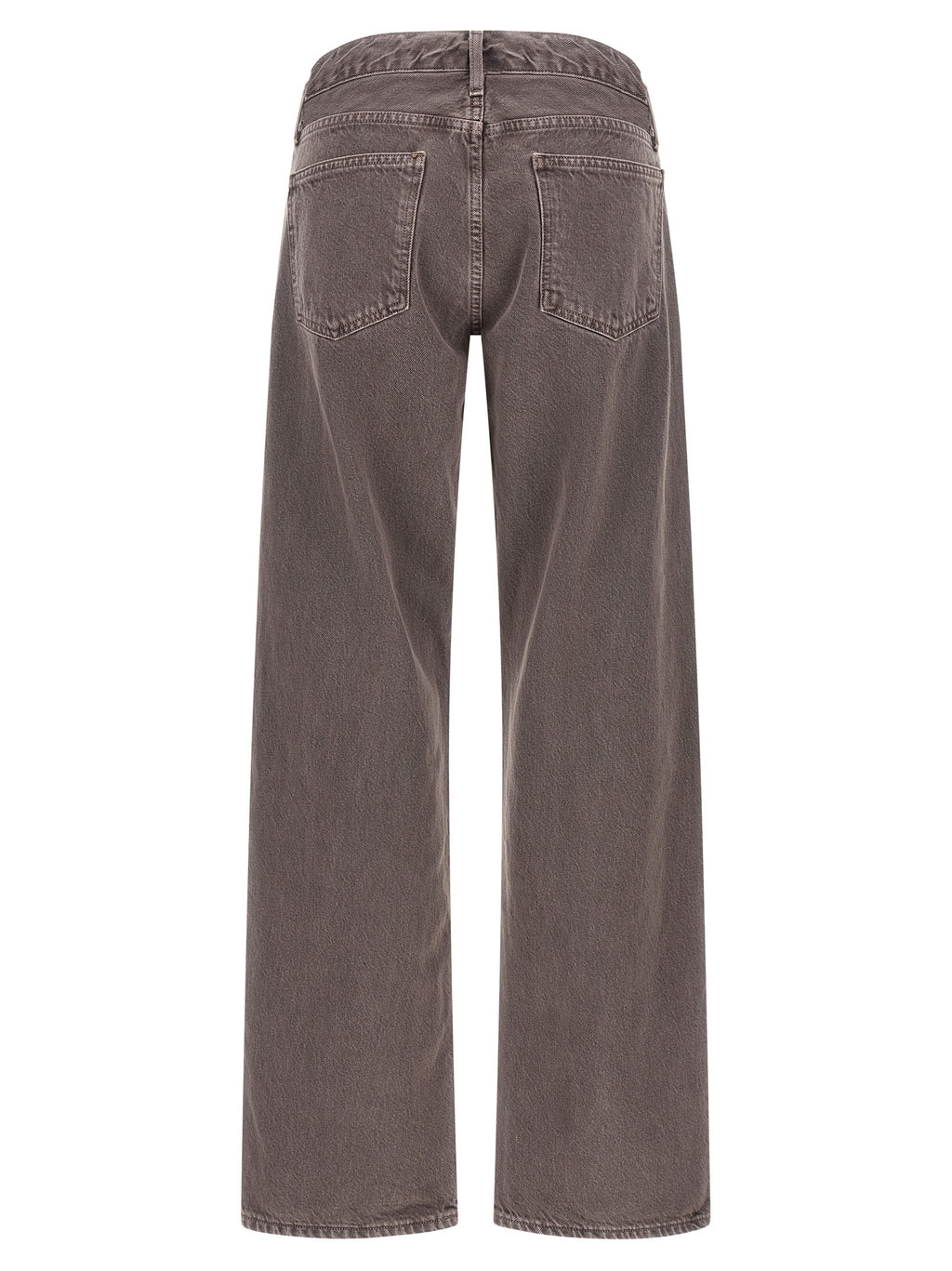 Agolde Purple Cotton Relaxed Fit Jeans