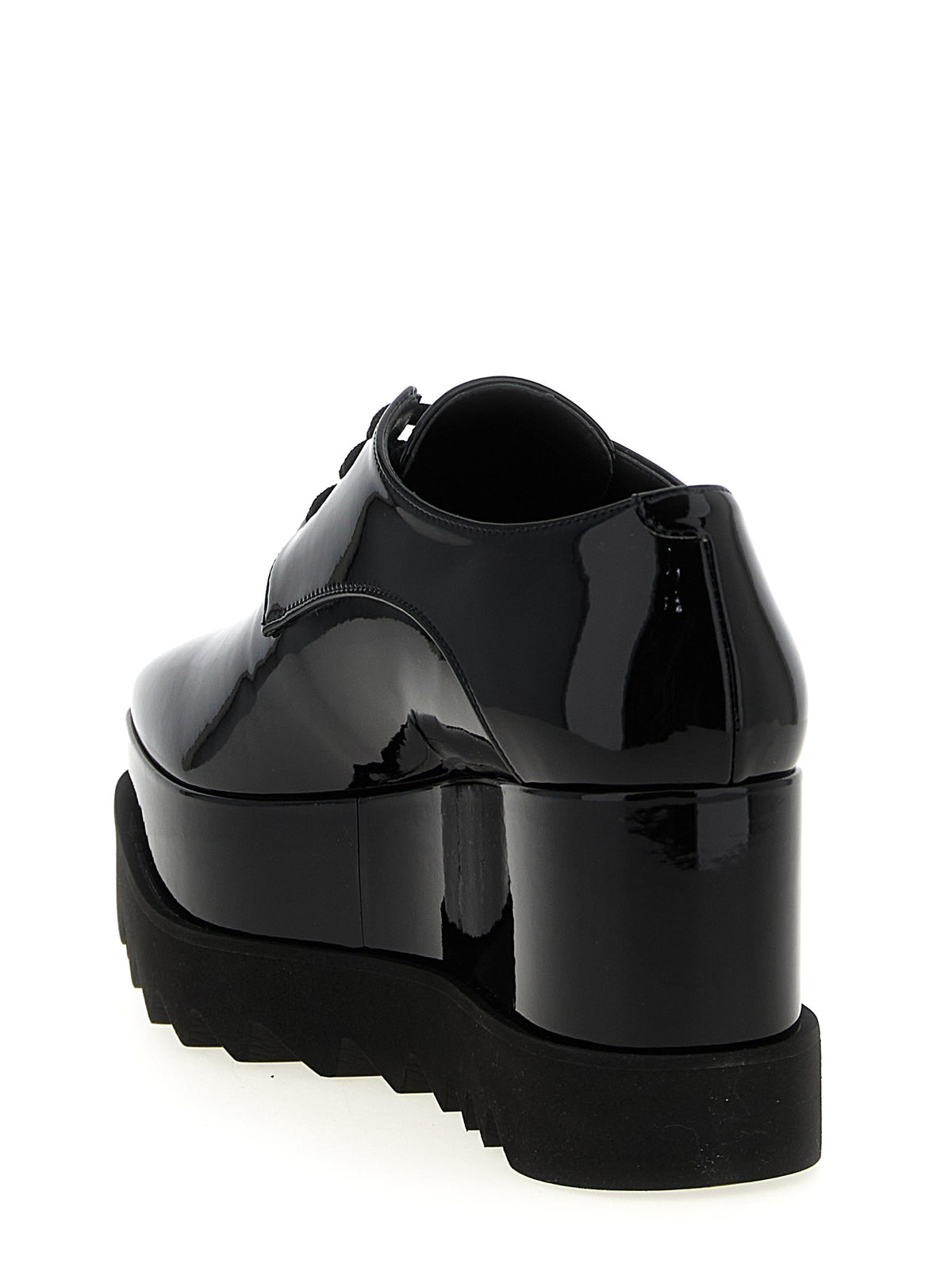 Stella McCartney Schwarze Keilsandalen aus Polyethylen