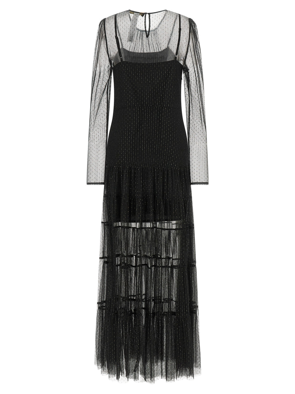 Twinset Black Polyamide Long Dress