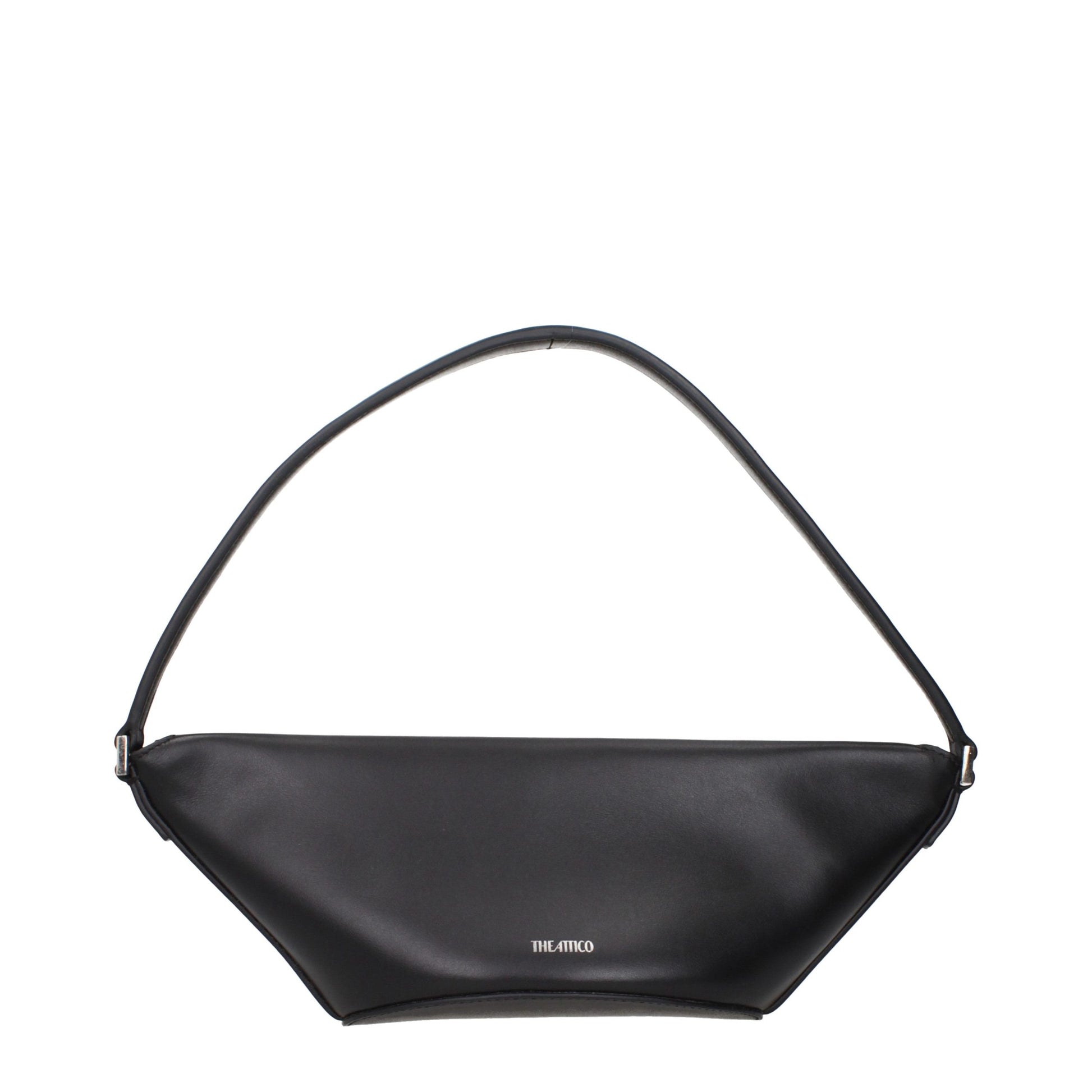 The Attico Black Leather Handbag