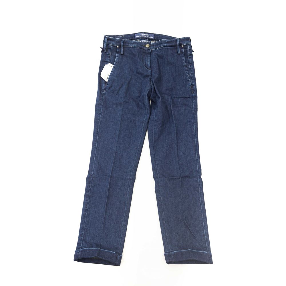 Jacob Cohen Blaue Baumwollhose für Damen