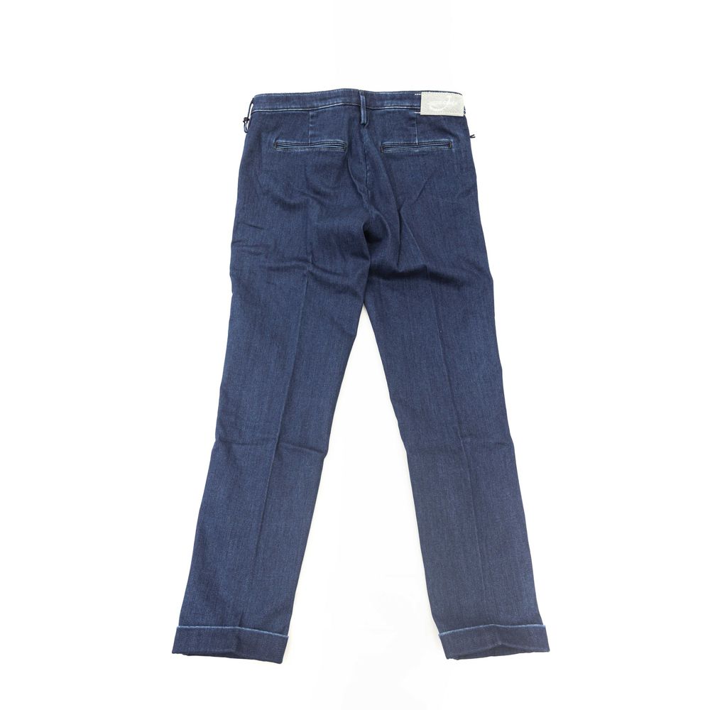 Jacob Cohen Blaue Baumwollhose für Damen
