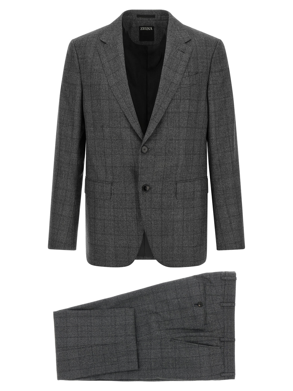 ZEGNA Gray Wool Two-Piece Suit