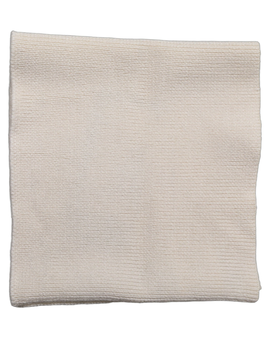 Dolce & Gabbana Herren Weißer Polyester Gestrickter Halswärmer Schal
