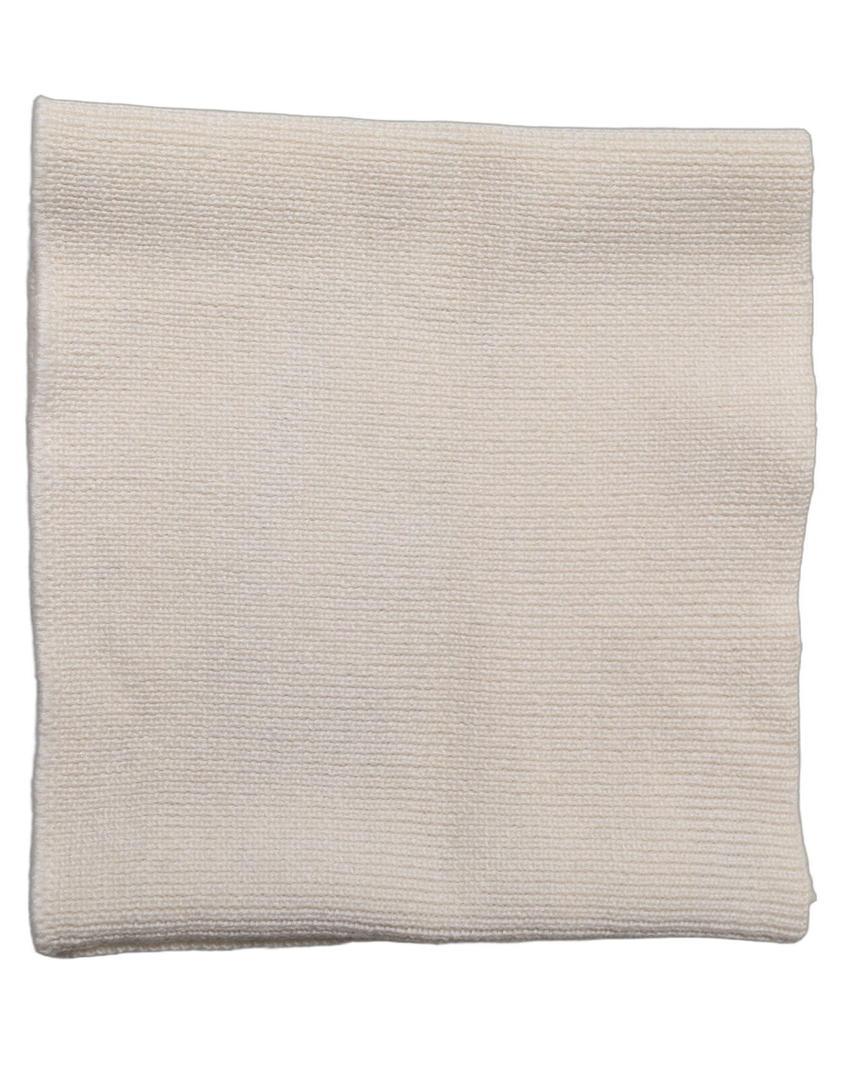 Dolce & Gabbana Herren Weißer Polyester Gestrickter Halswärmer Schal