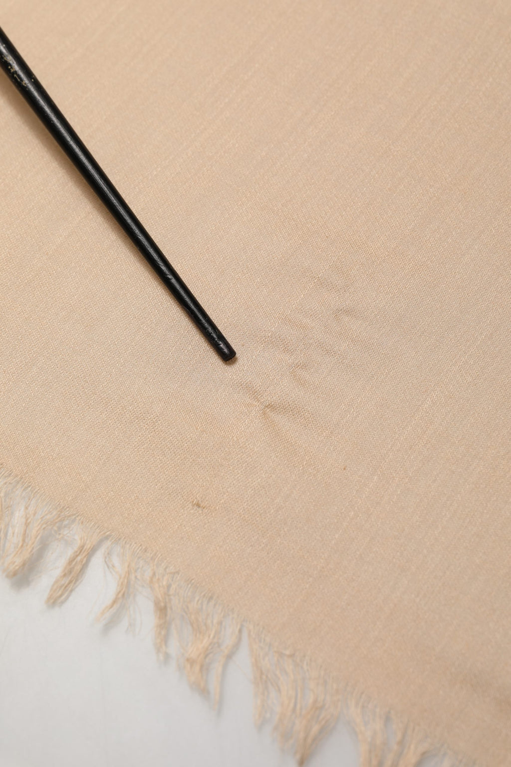 Dolce & Gabbana Beige Silk Wool Fringed Men Lace Stole Scarf