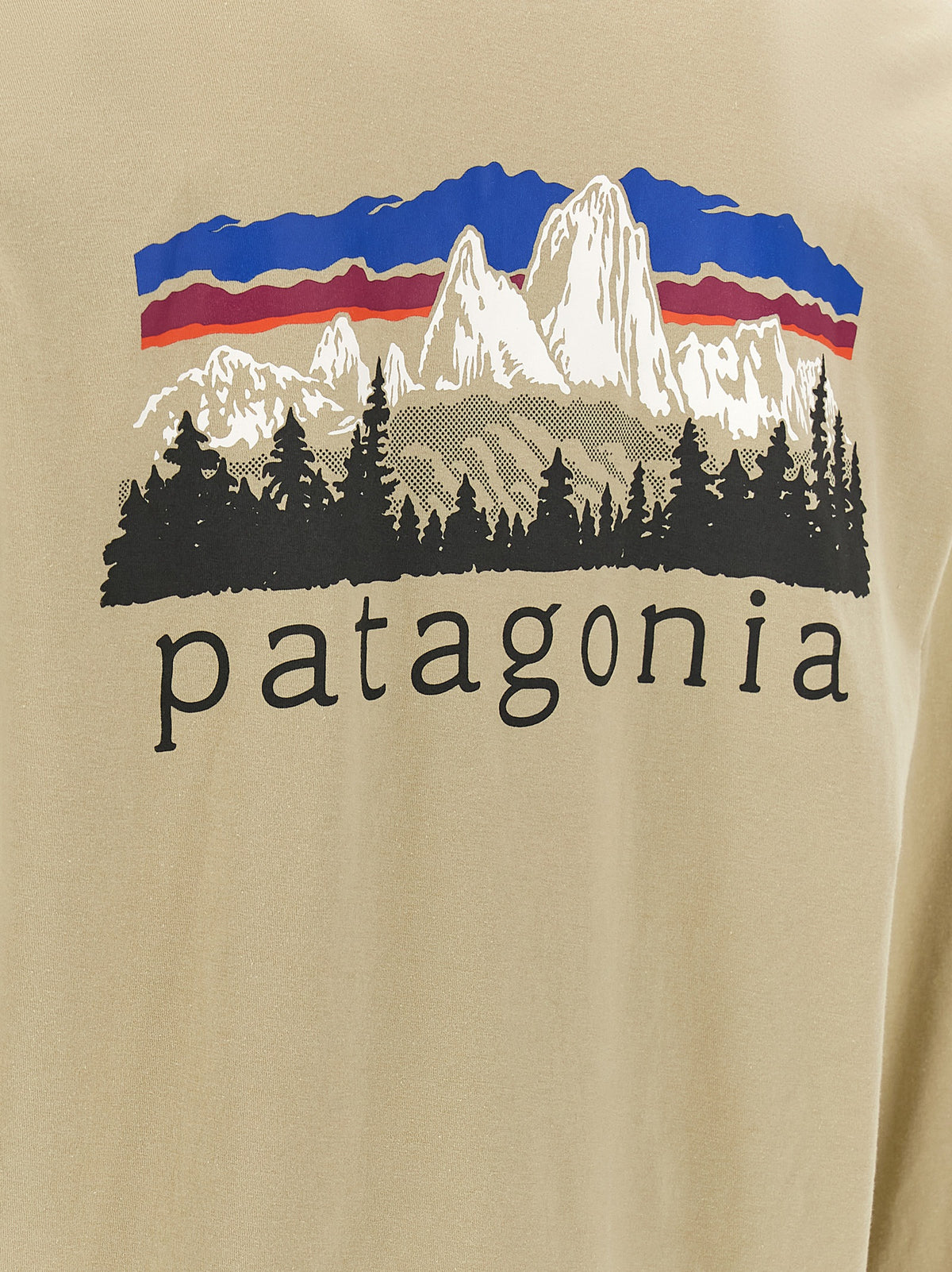 PATAGONIA Beiges Baumwoll-T-Shirt