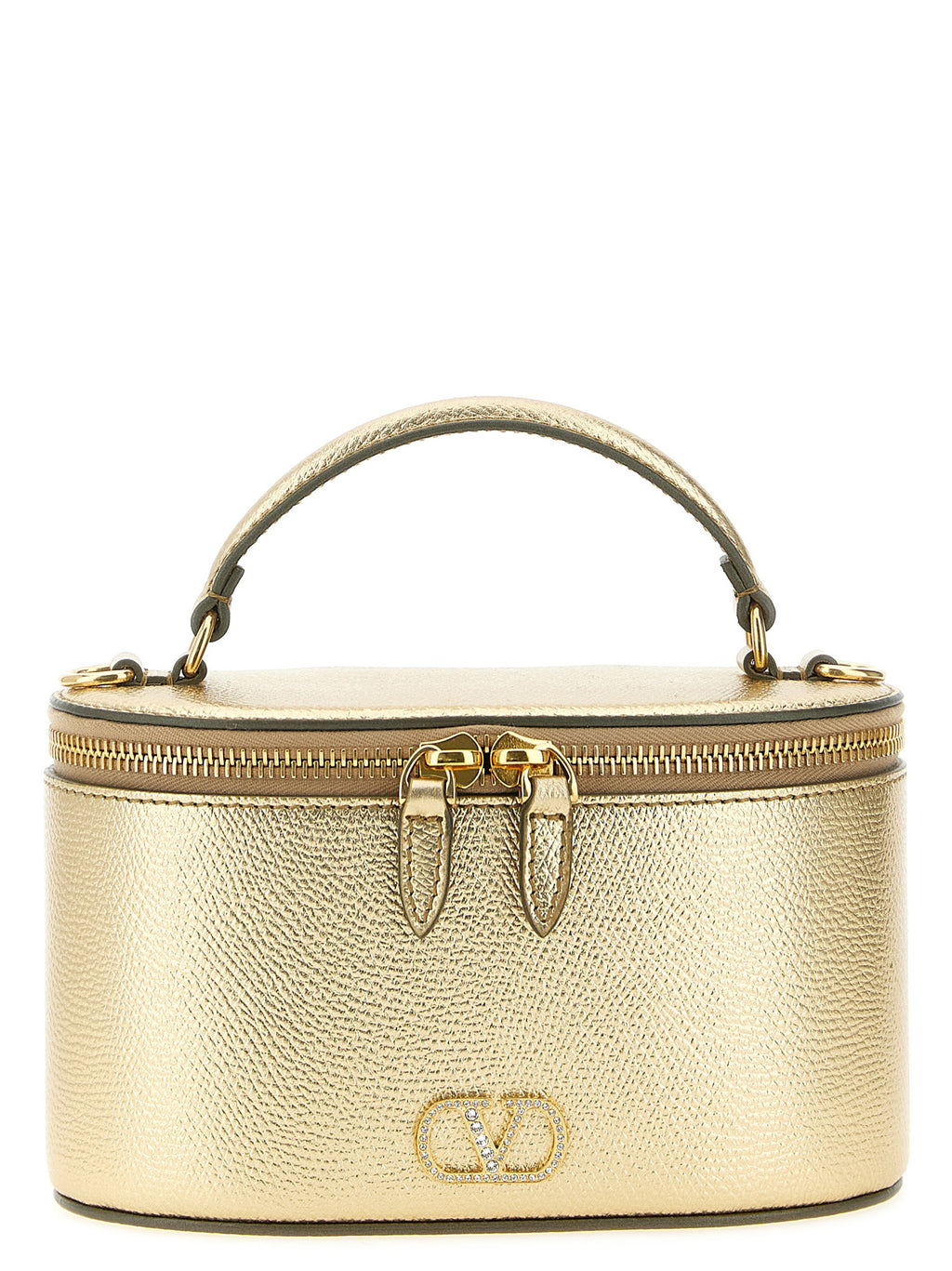 Valentino Garavani Gold Calfskin Handbag