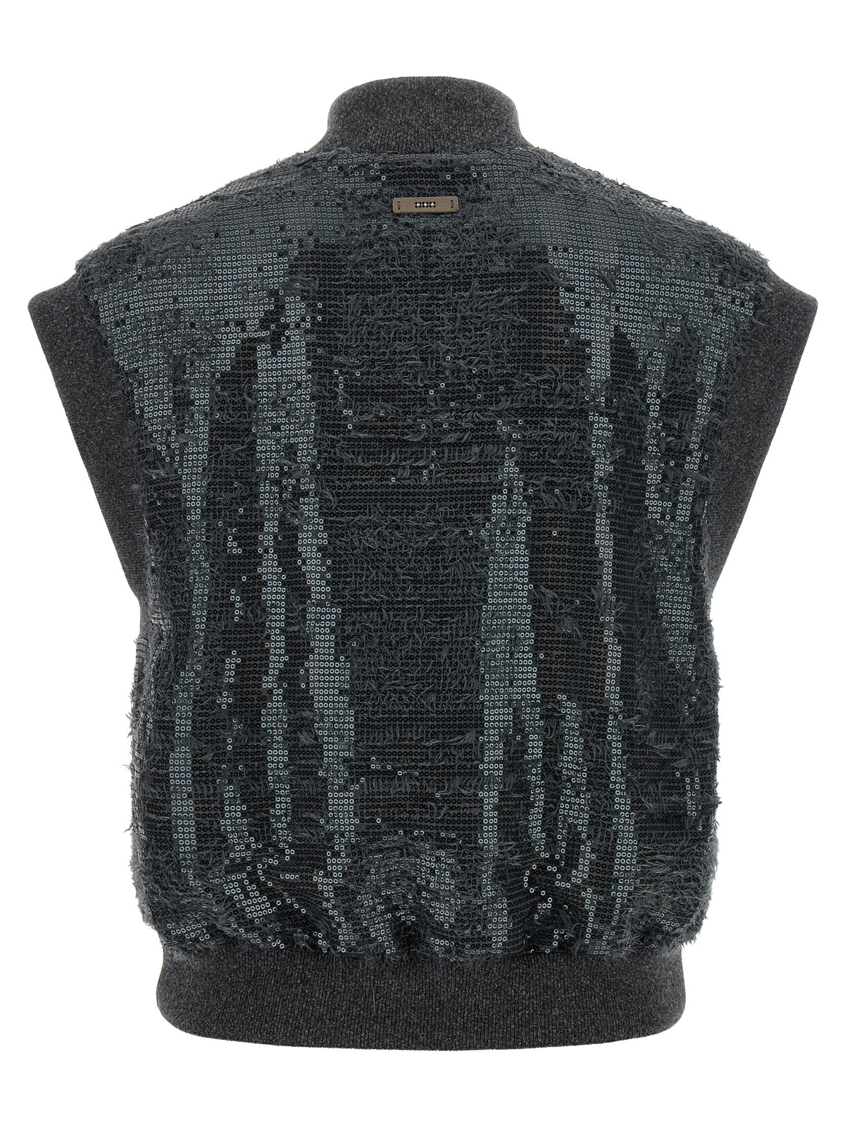 Peserico Ärmellose Jacke aus grauem Polyester