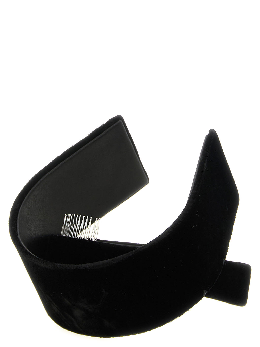 Comme Des Garçons Schwarzes Viskose-Haarband