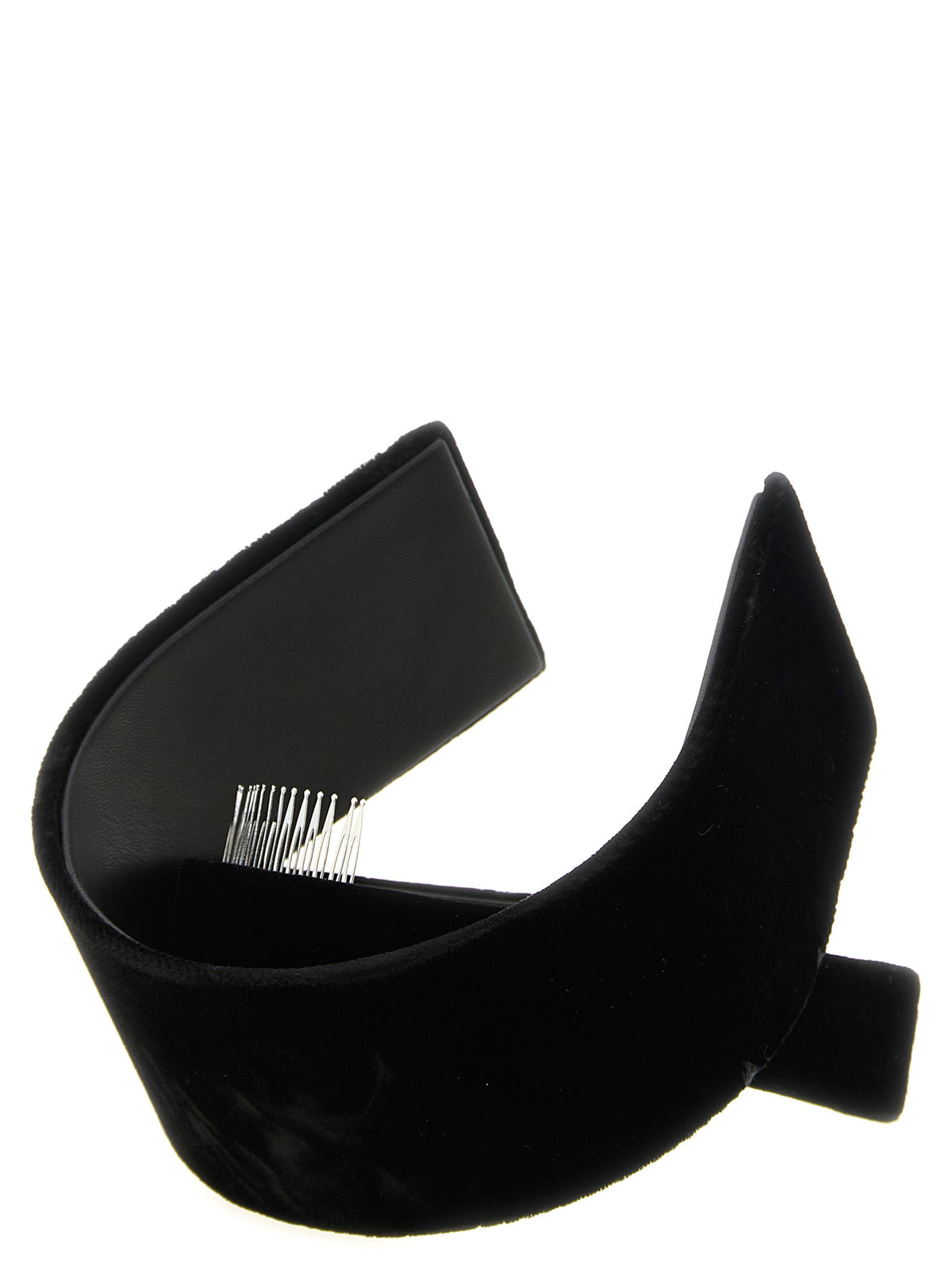 Comme Des Garçons Schwarzes Viskose-Haarband