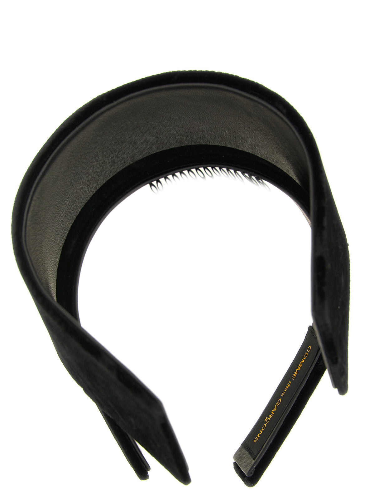 Comme Des Garçons Schwarzes Viskose-Haarband