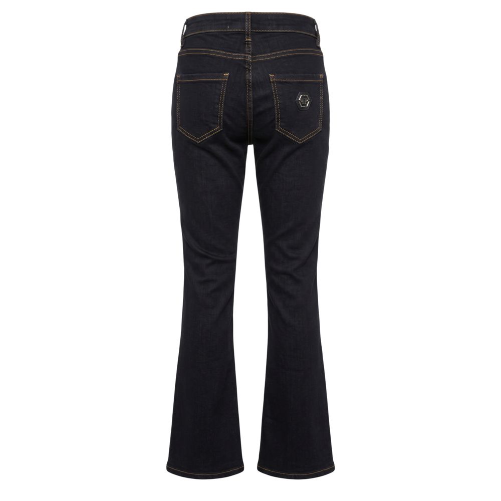 Philipp Plein Blaue Baumwoll-Damenjeans
