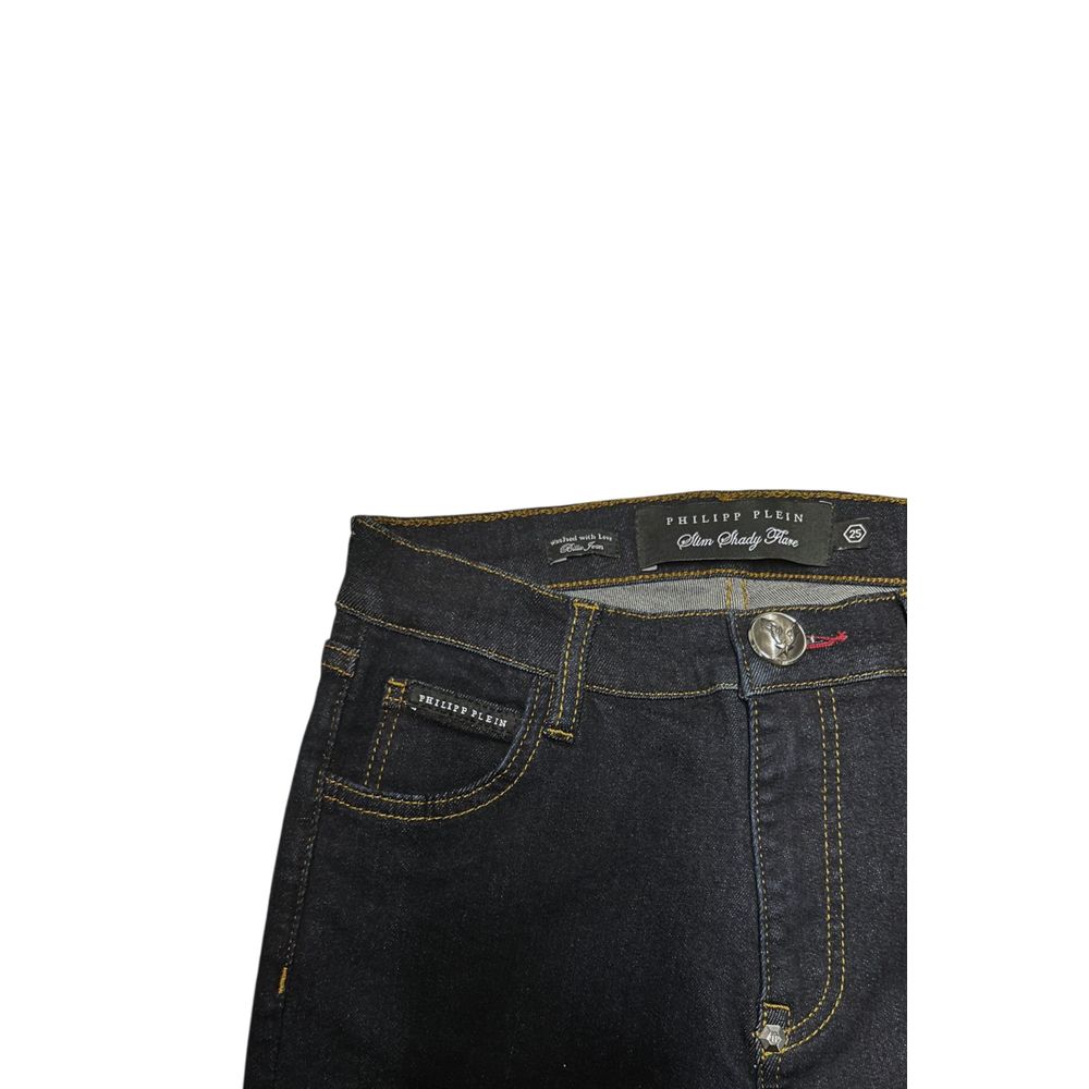 Philipp Plein Blaue Baumwoll-Damenjeans