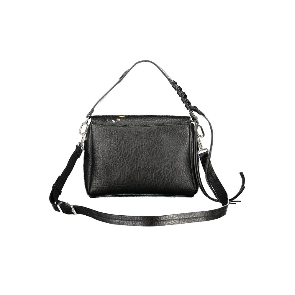 Desigual Schwarze Polyurethan-Damenhandtasche