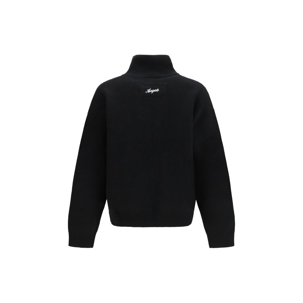 Axel Arigato Schwarzes Wolle Oves Aries Sweatshirt
