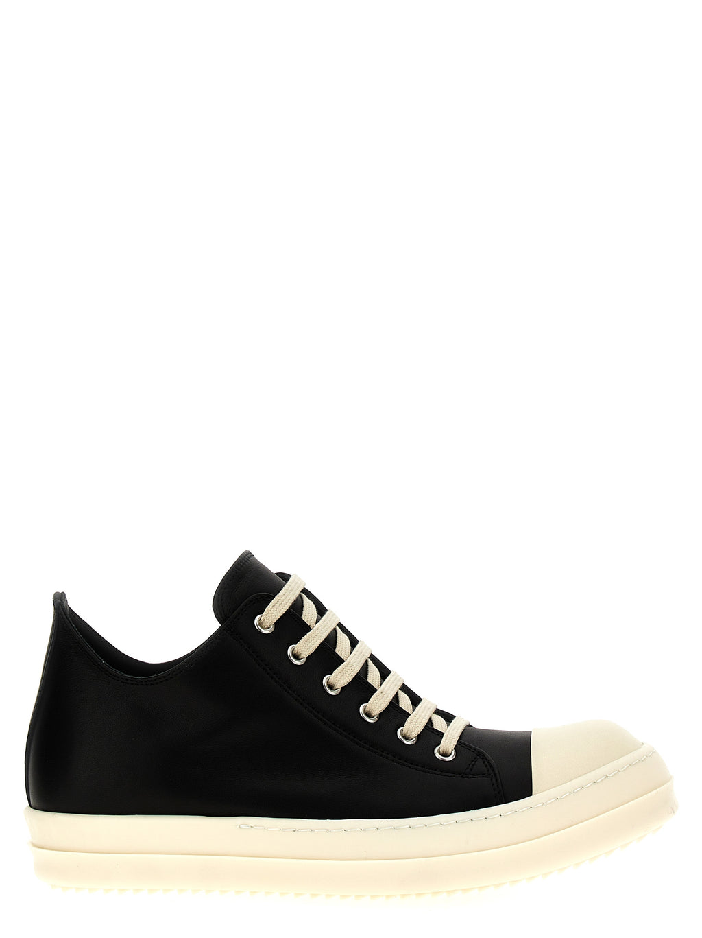 Rick Owens Bicolor-Sneakers aus Kalbsleder