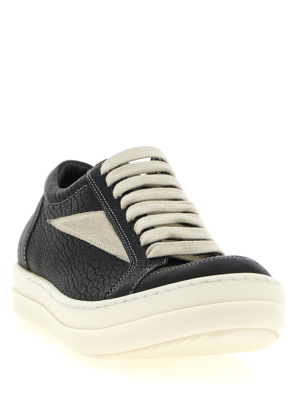 Rick Owens Bicolor Lammleder Low Top Sneaker
