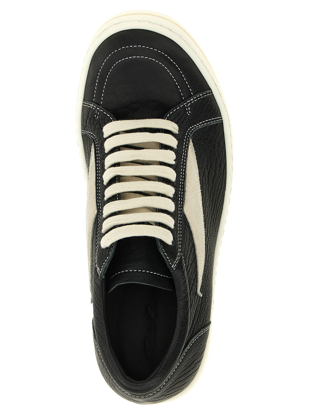 Rick Owens Bicolor Lammleder Low Top Sneaker