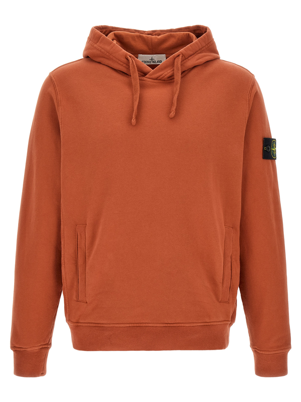 Stone Island Orange Baumwoll-Sweatshirt