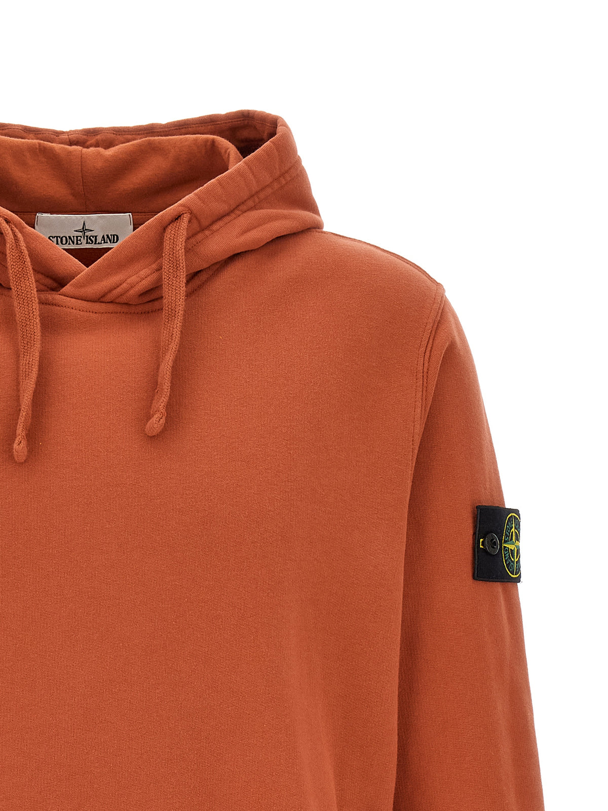 Stone Island Orange Baumwoll-Sweatshirt