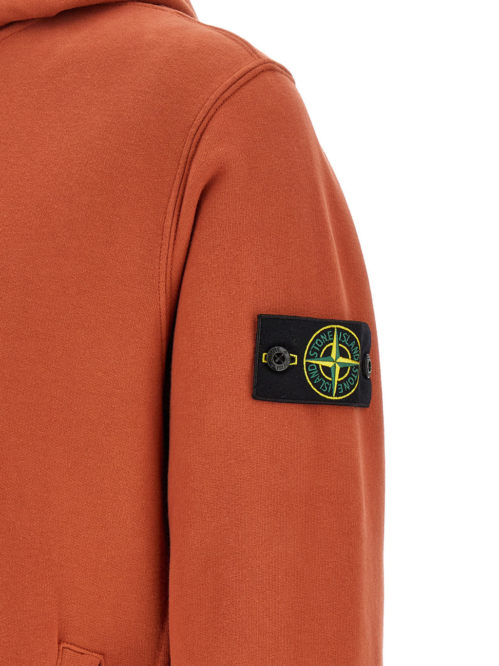 Stone Island Orange Baumwoll-Sweatshirt