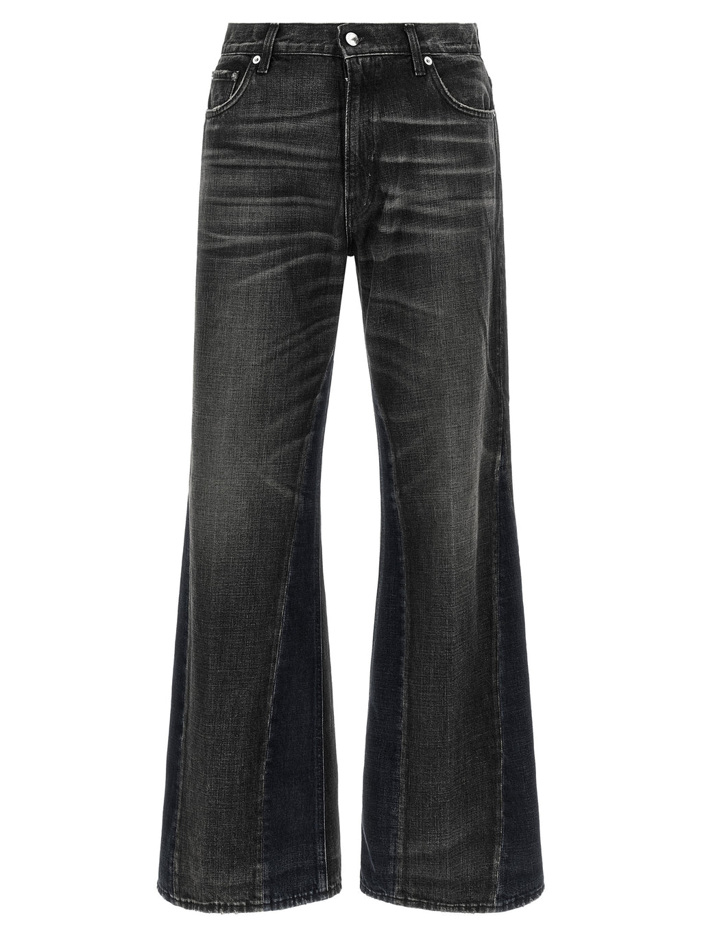 Haikure Gray Cotton Flared Jeans