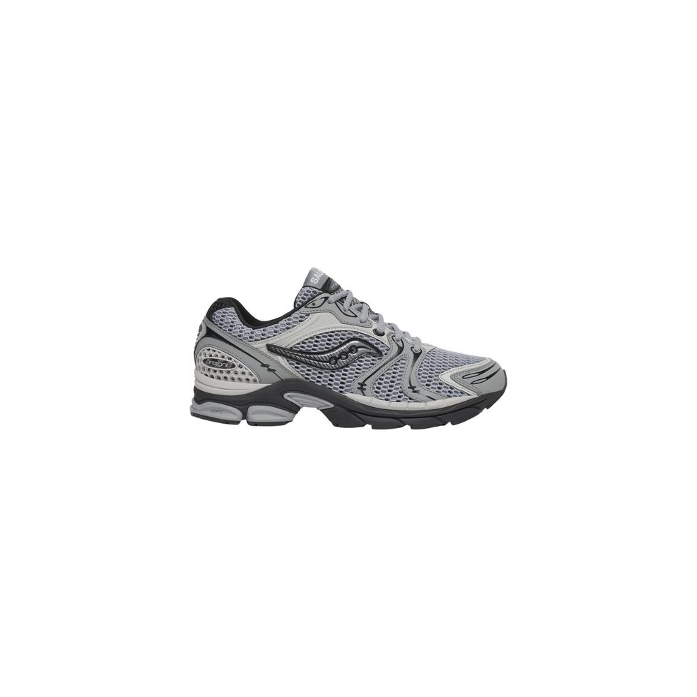 Saucony Graue Synthetik-Athletik-Sneakers