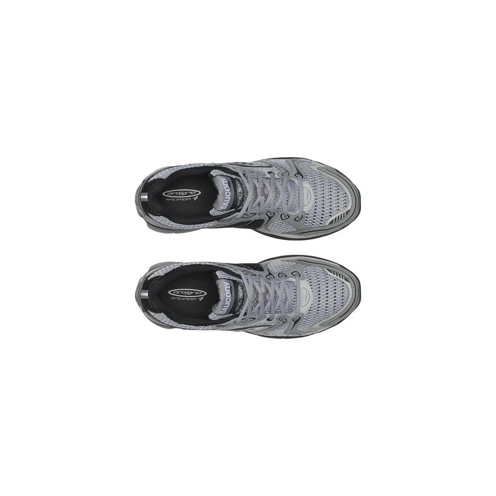 Saucony Graue Synthetik-Athletik-Sneakers