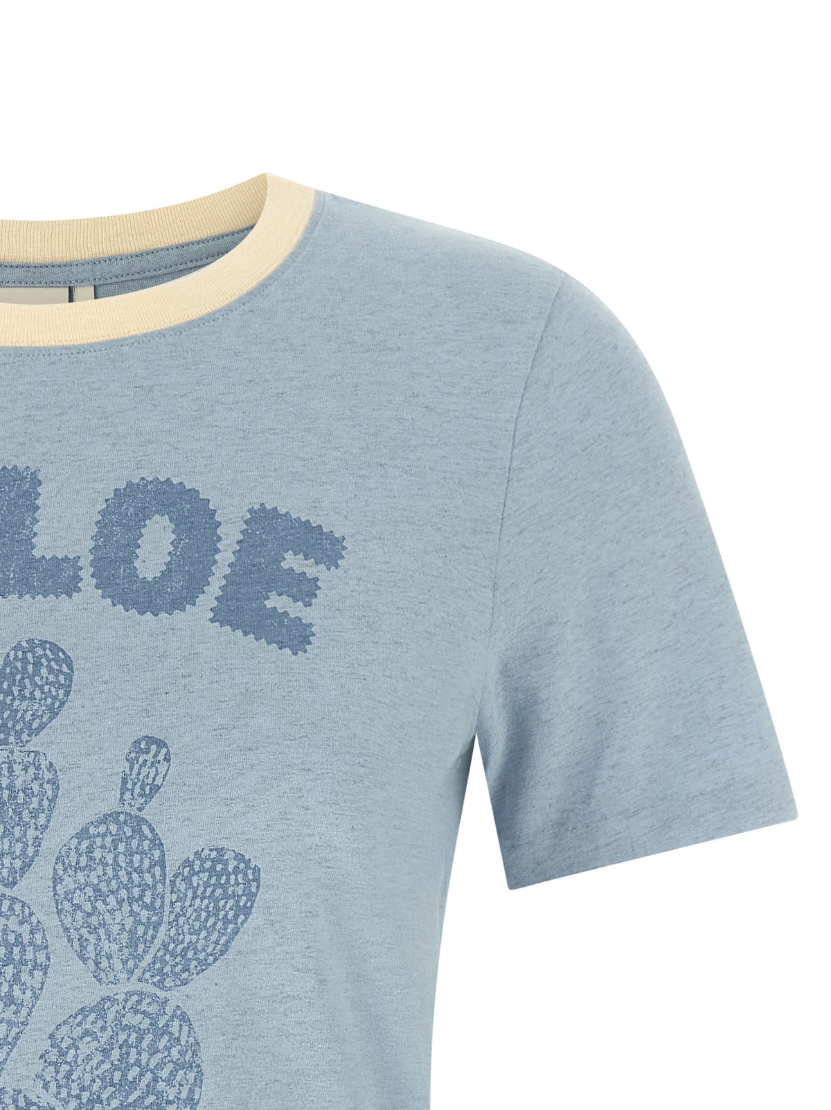 Chloé blaues Baumwoll-T-Shirt