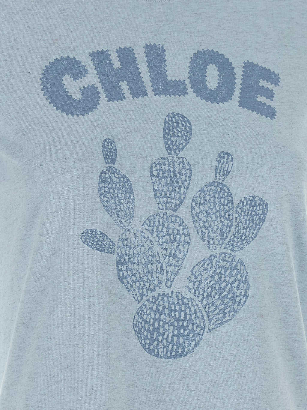 Chloé blaues Baumwoll-T-Shirt