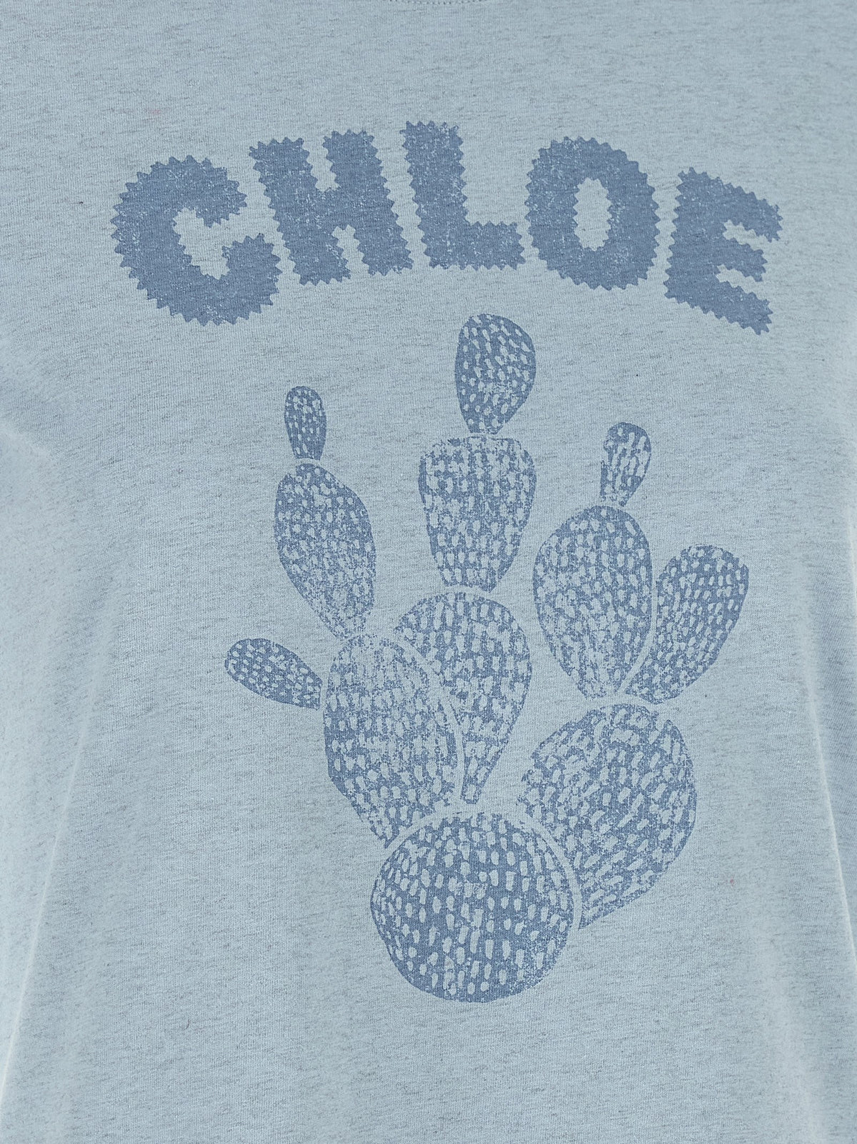 Chloé blaues Baumwoll-T-Shirt